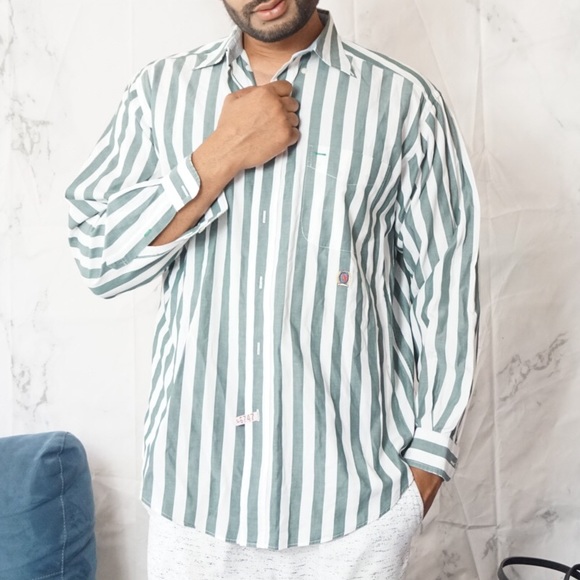Tommy Hilfiger Other - Tommy Hilfiger | Green Striped Button Down